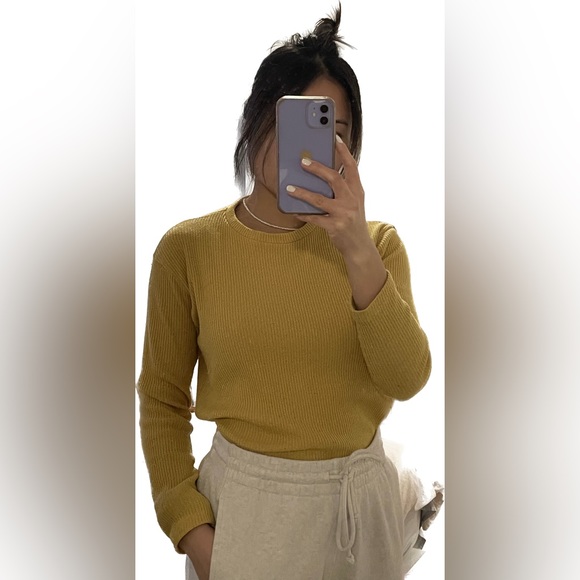 Mustard Yellow sweater from Korean brand by pink, size S - Picture 5 of 5